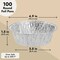 100 Pack Aluminum Round Disposable Foil Pie Pans for Baking